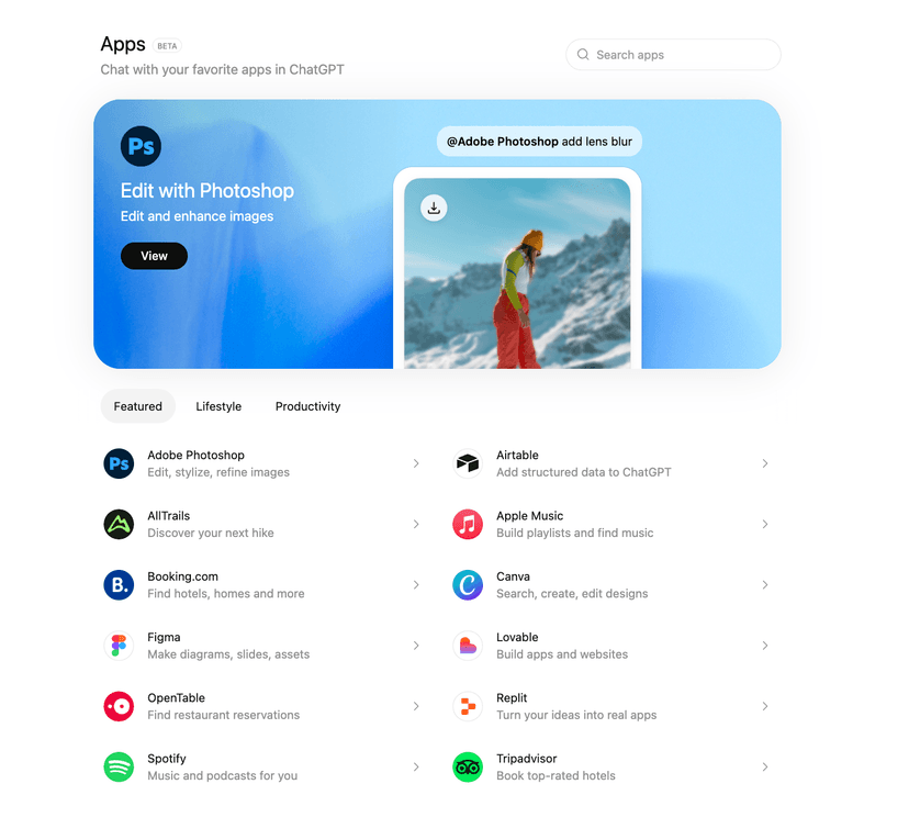 ChatGPT App Store